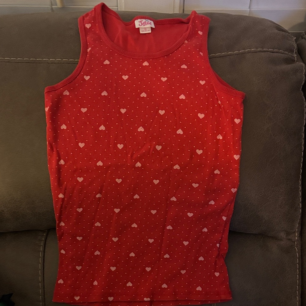 JUSTICE HEART TANK SZ 14